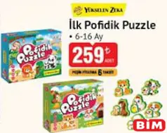 YÜKSELEN ZEKA 6-16 AY İLK POFİDİK MAGNET PUZZLE ÇİFTLİK HAYVANLARI